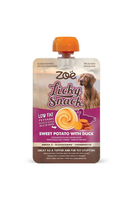 Zoe Licky Snack Dog Treat Paste 85g - Duck - Orange