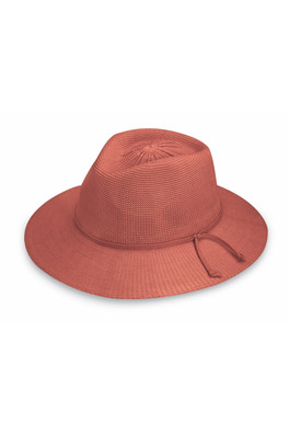 Victoria Fedora Womens UPF50+ Poly-Straw Hat - Paprika