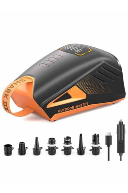 Shark 3 Rechargeable Paddle Board Pump - Black/Orange