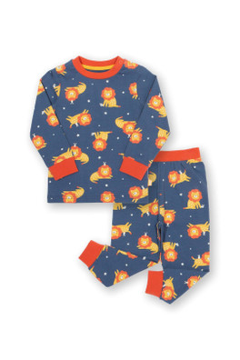 Baby/Kids 95% Organic Cotton Pyjamas - Lion And Mouse