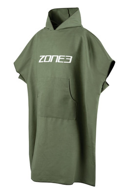 Microfibre Unisex Changing Robe - Khaki/White