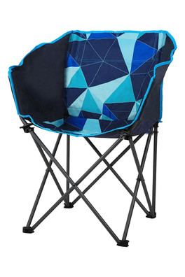 Childrens Compact Folding Chair - Blue Pattern