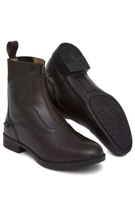 Harrow Womens Zip Through Jodhpur Boot - Brown