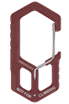 Carabiner Key Chain Tool - Drab Red