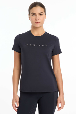 Sports T-Shirt Womens Relaxed Fit Top - Navy