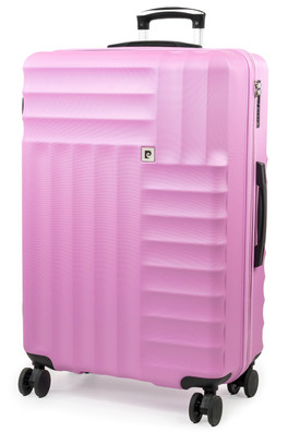 Soleil Wheeled Hard Sided Suitcase Hold Luggage - Fondant Pink