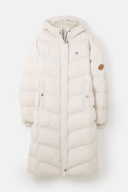Savannah Womens Long Padded Jacket - Irish Cream