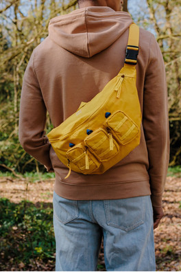 Jaspar Triple Pocket Sling Bag - Yellow