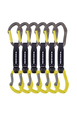 Alpha Sport Quickdraw 6-Pack for Rock Climbing - Lime 12cm