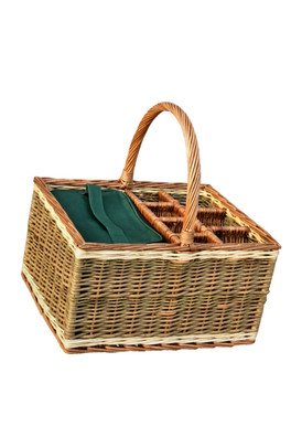 Event Basket Extra Special with 4 glasses - Brown