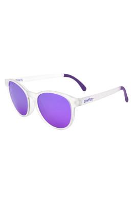Winking Polarised Round Unisex Sunglasses - Clear