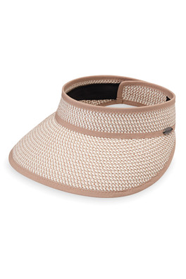 Charlie Visor Womens Sun Visor - Ivory/Taupe