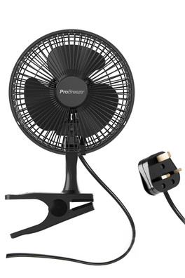 Caravan 6" Mini Clip Fan - Black