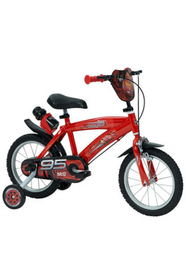 Huffy Disney Cars Kids Bike - 14" Gloss Red