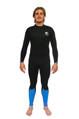 Tiki Tech 3/2 Men's Back Zip Wetsuit - Black
