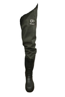 PVC Mens Hip Fishing Wader - Green