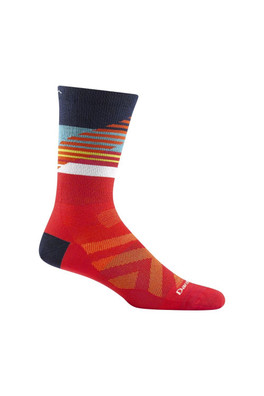 Mens Merino Wool Nordic Boot Ski Snowboard Socks - Red