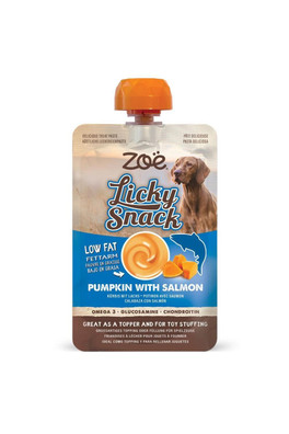 Zoe Licky Snack Dog Treat Paste 85g - Salmon - Orange