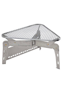 Aeril Open Camp Fire Large Barbeque - Silver