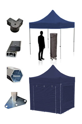 Protex40 3m x 3m Gazebo - NAVY BLUE