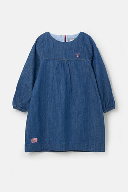 Penny Kids Denim Dress - Washed Denim