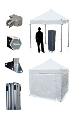 Protex50 3m x 3m Gazebo - WHITE