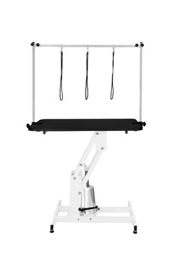 Hydraulic Grooming Table - Black/ White