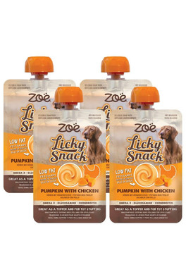 Zoe Licky Snack Dog Treat Paste 85g - Chicken - Orange