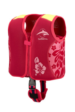 The Original Konfidence Jacket Kids Swim Vest - Oahu Pink