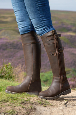 Hudson Storm Womens Waterproof Leather Boots - Chocolate