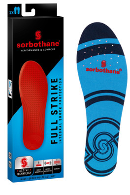 Shock Stopper Unisex Full Strike Insole - Blue, Black