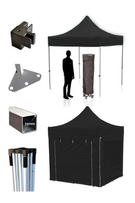 Pro30 3m x 3m Gazebo - BLACK