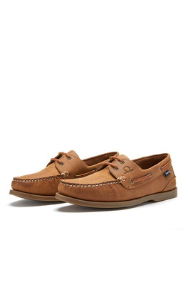 The Deck II G2 Mens Premium Leather Boat Shoes - Walnut