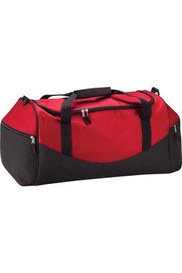 Teamwear Unisex 55Ltr Pack of 2 Holdall Duffel Bag - Classic Red/Black