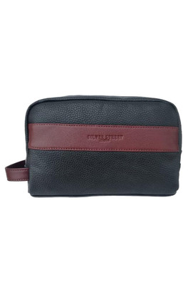 Walter Leather Waterproof Washbags - Oxblood