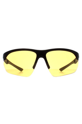 DhLight Sport Sunglasses - Matte Black Grey / Yellow
