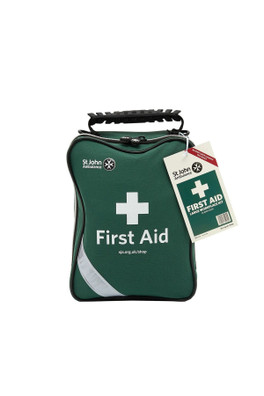 Large Workplace Medical Grab Bag First Aid Kit - Green