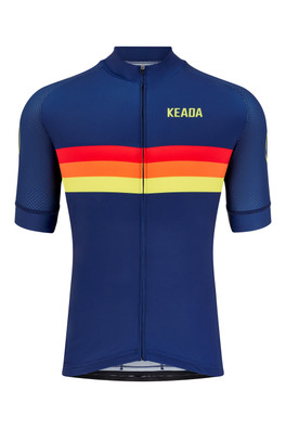 Sunrise Mens Short Sleeved Cycling Jersey - Blue