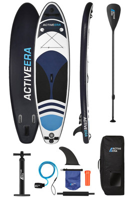 10ft 5in  Inflatable Stand Up Paddle Board - Black/Blue/White