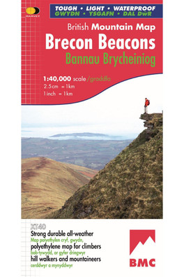 Brecon Beacons British Mountain Map - Scale: 1:40,000