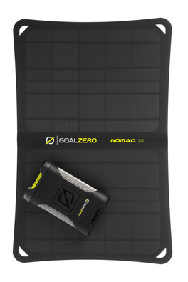 Venture 35 Powerbank with Nomad 10 Solar Panel Kit - Black