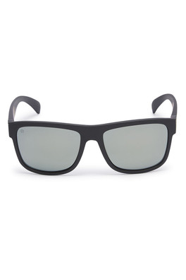 Nanjizal Unisex Sunglasses - Black Frame/Black Mirror Lens