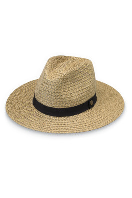 Palmer Mens UPF30 Fedora Hat - Natural