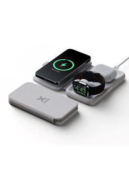 Foldable Wireless Travel Charger 3in1 - Off-White