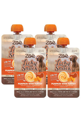 Zoe Licky Snack Dog Treat Paste 85g - Turkey - Orange