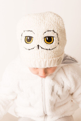 Kids Harry Potter Hedwig Winter Hat - White
