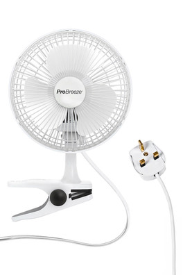 Caravan 6" Mini Clip Fan - White