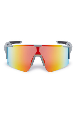 Apex Unisex Performance Sunglasses - Grey Frame/Red Mirror Lens