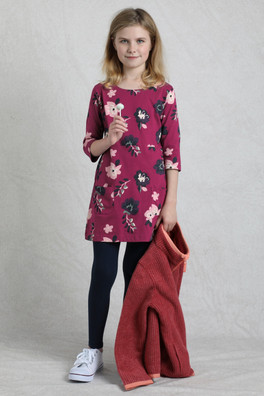 Starlight Kids Printed Dress - Boysenberry