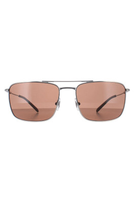 AN3088 Boulevardier Sunglasses - Silver / Brown